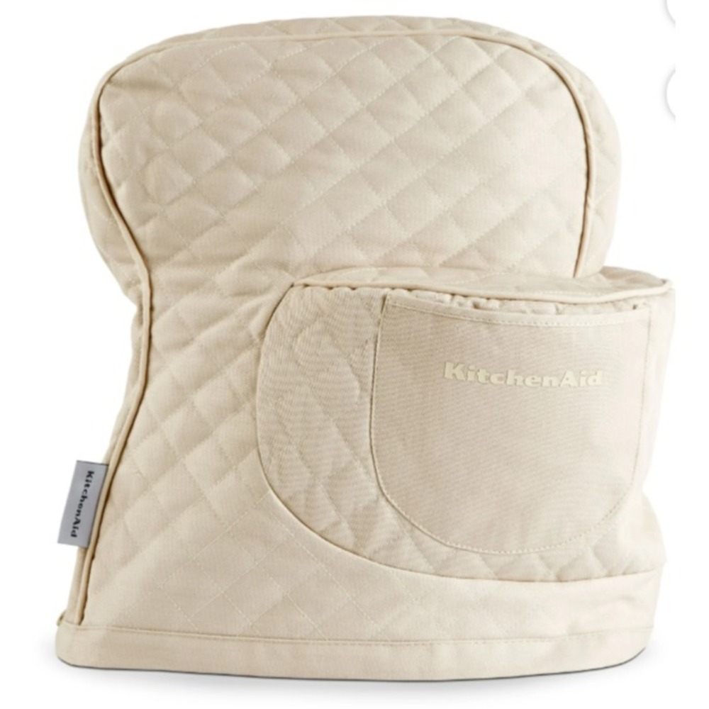 KitchenAid Quilted Fitted Tilt-Head Solid Stand Mixer Cover w/ Storage Pocket